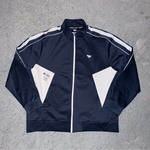 Paper Planes Men's Navy and White Track Jacket 2XL